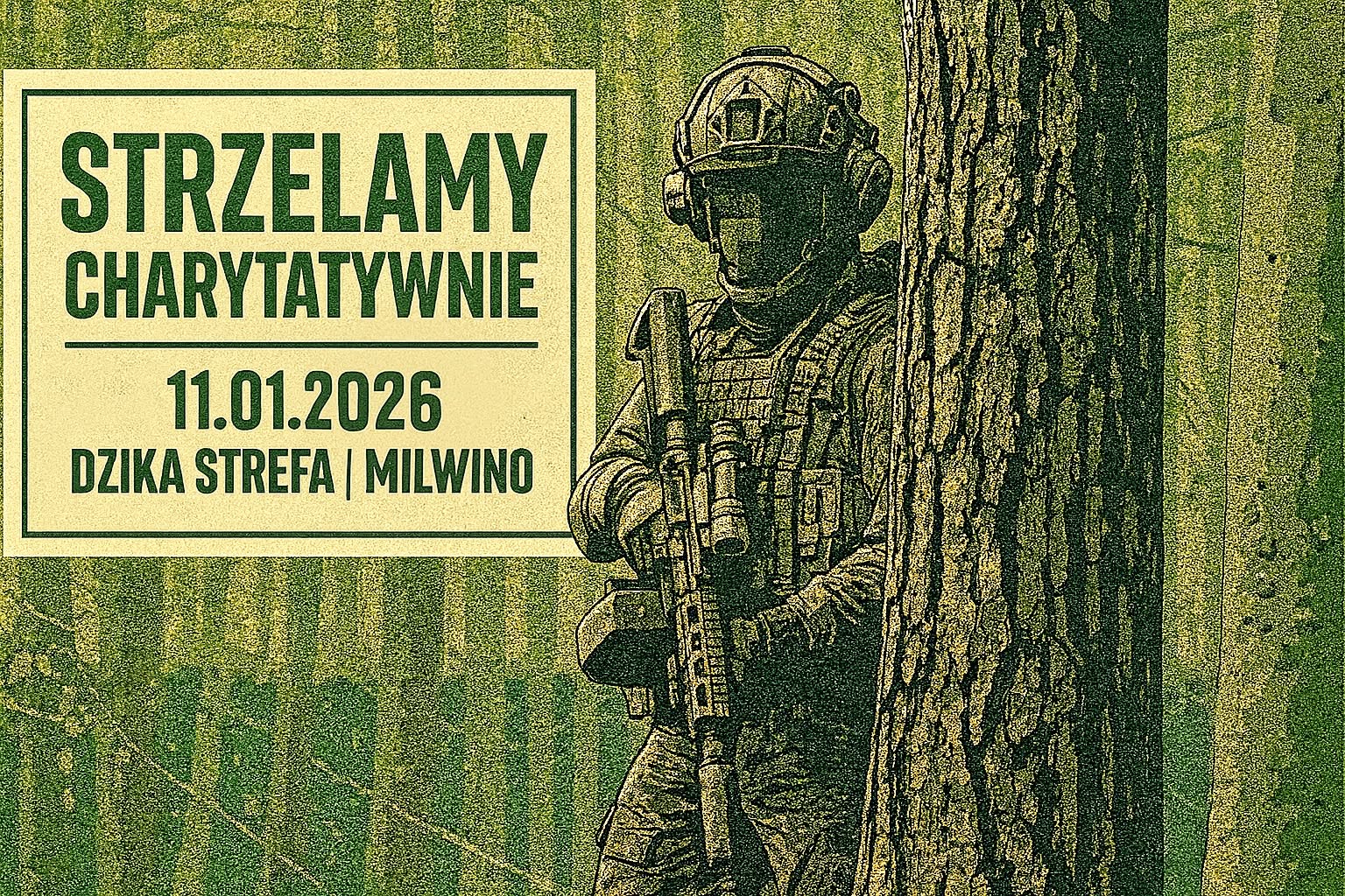 Plakat gry Charytatywnie na Dzikiej Strefie